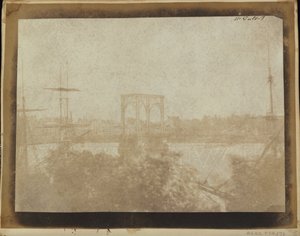 ルーアンの吊り橋。 作： William Henry Fox Talbot